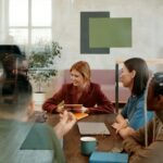 Group of people consulting on business